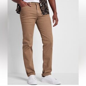 Express Men’s Slim Straight Walnut Stretch Jeans